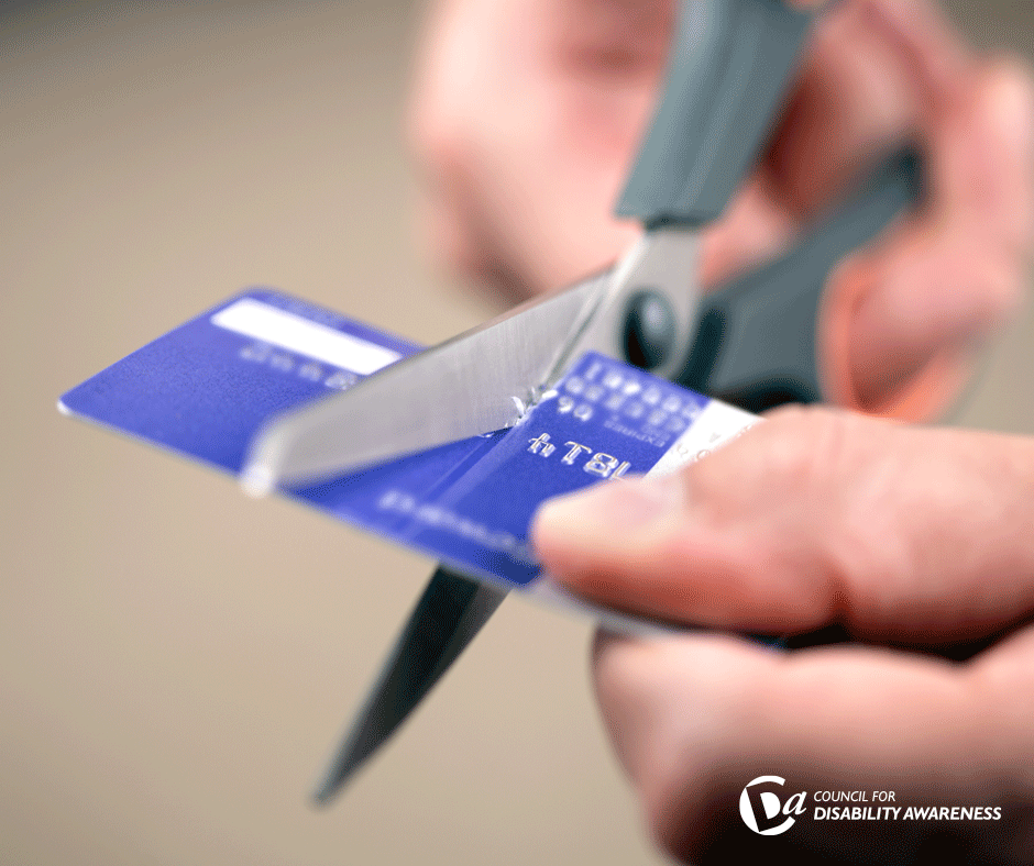 Cutting up credit card