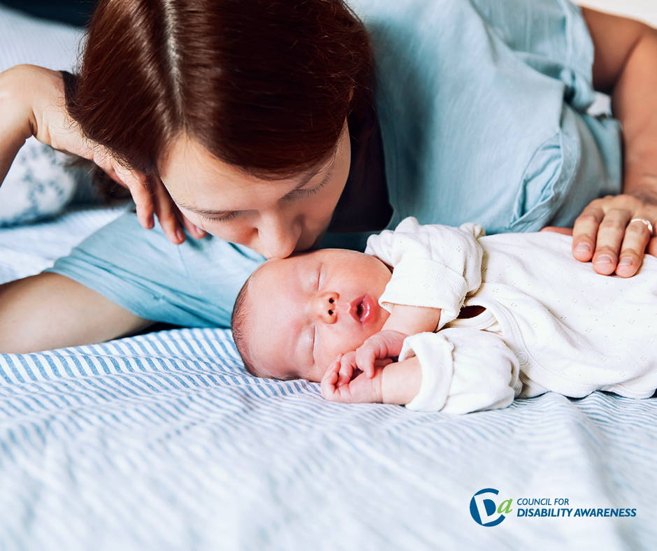 Mother with her newborn baby.