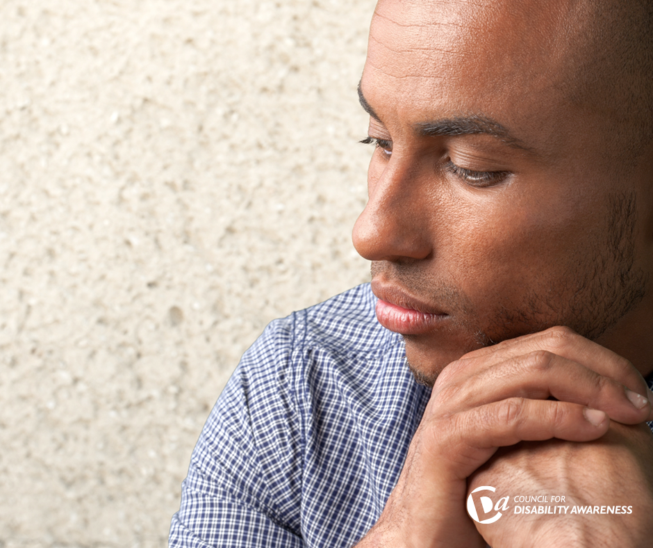 Man looking to side.