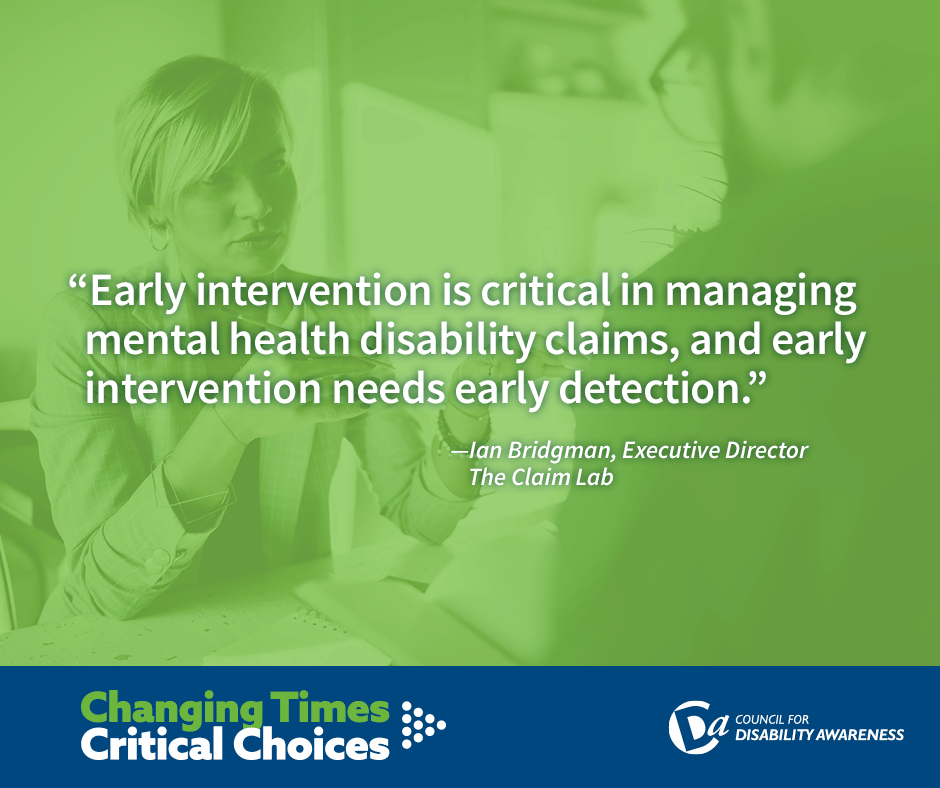 Managing mental health disability claims