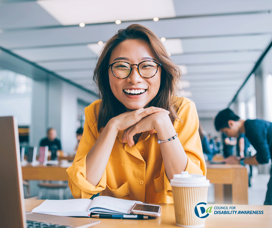 Happy female professional in the office