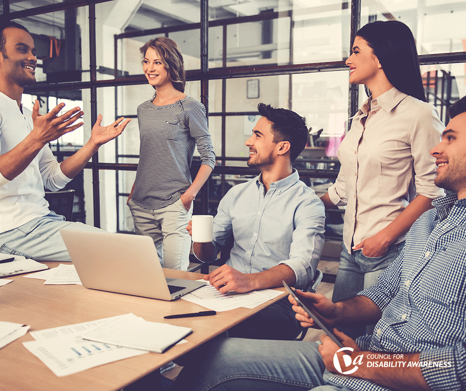 Young professionals in a meeting at work