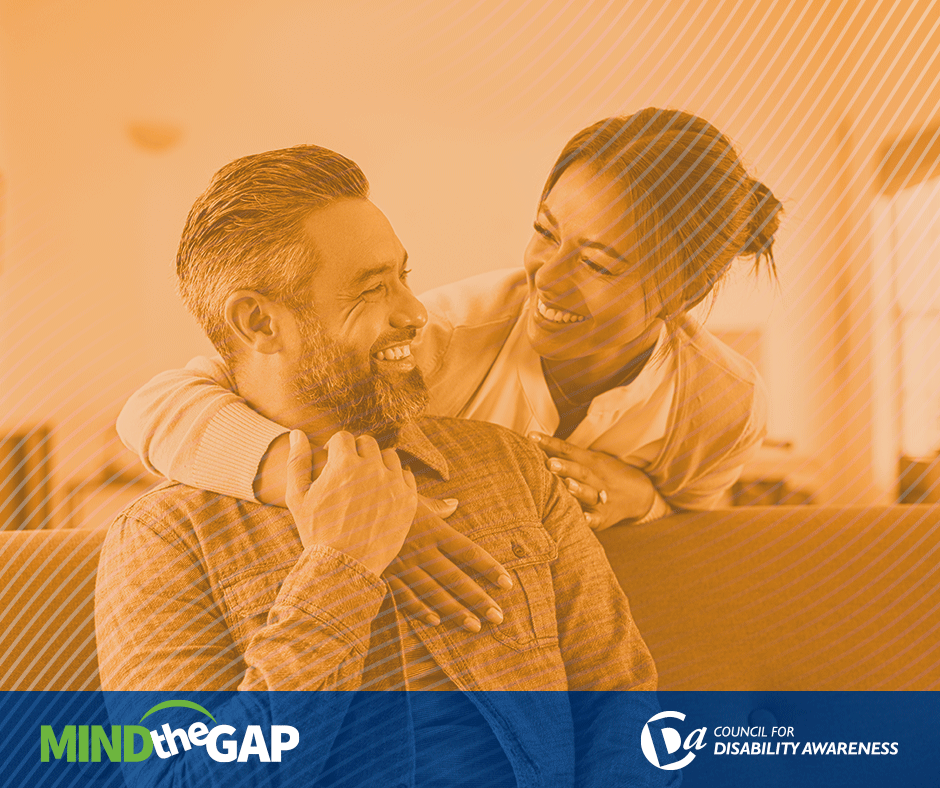 Mind the Gap campaign: mature couple relaxing at home