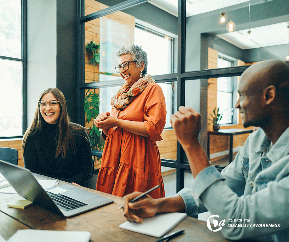 Group of employees in a safe workspace, caring for mental health
