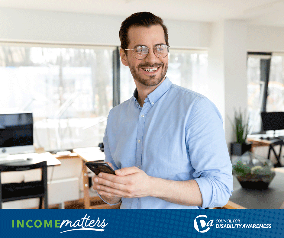 Confident business owner, protected by Business Overhead Expense Insurance. Income Matters.