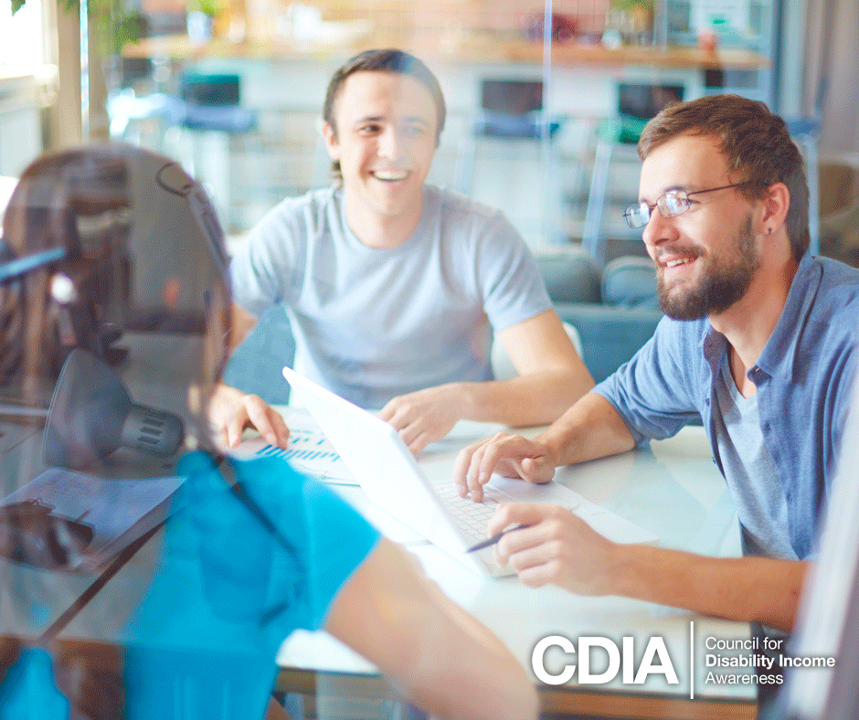 Successful team meeting at the office