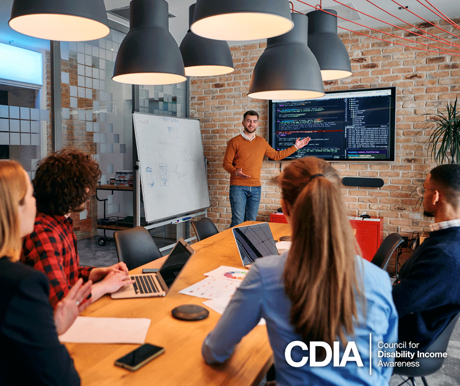 Young professionals meeting in a conference room